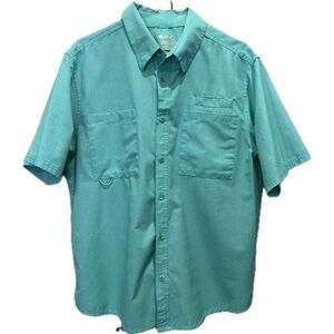 Silver Bait Green Fishing Shirt M
